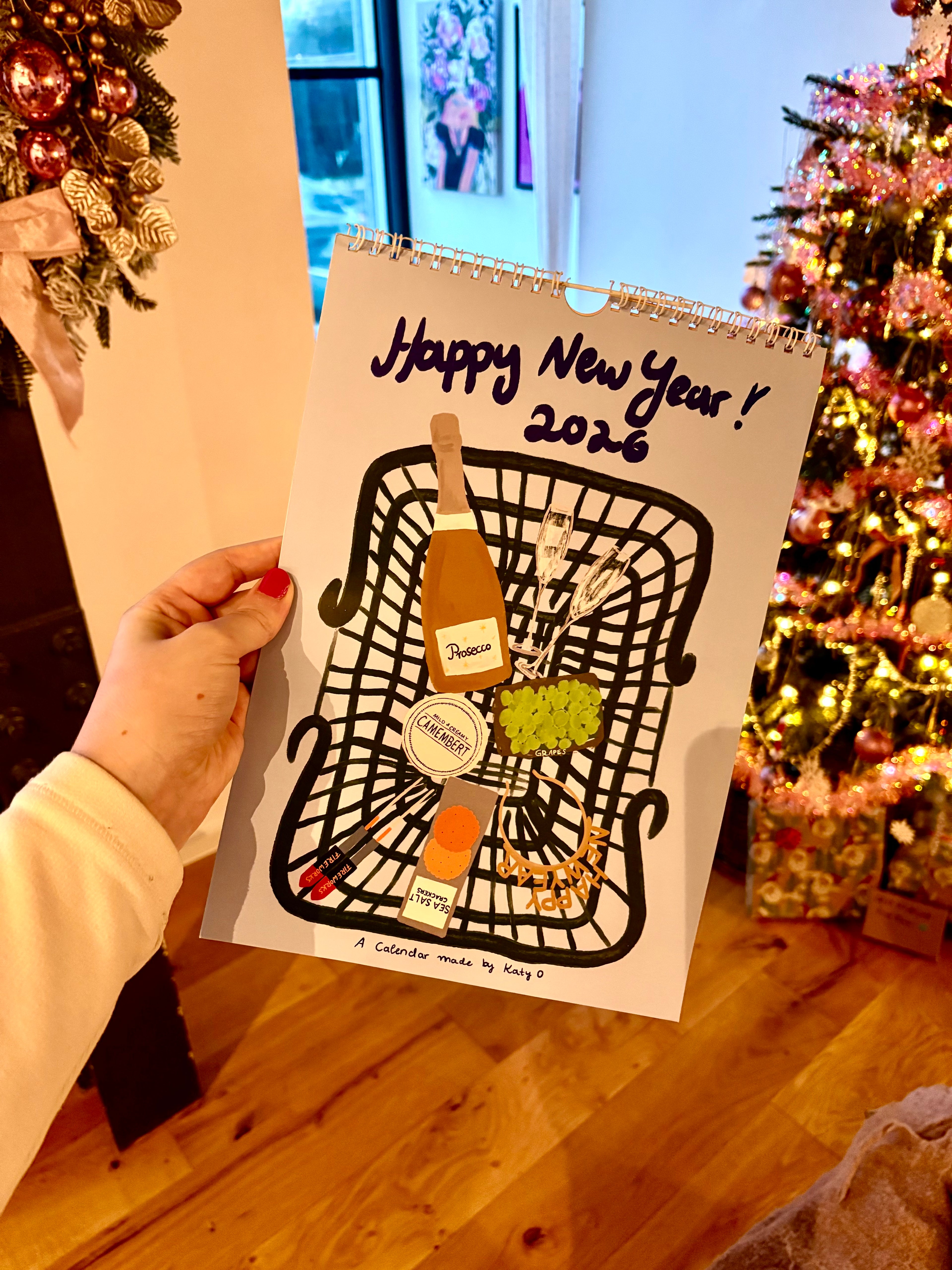 2026 Calendar A4 - 12 months of little shop illustrations